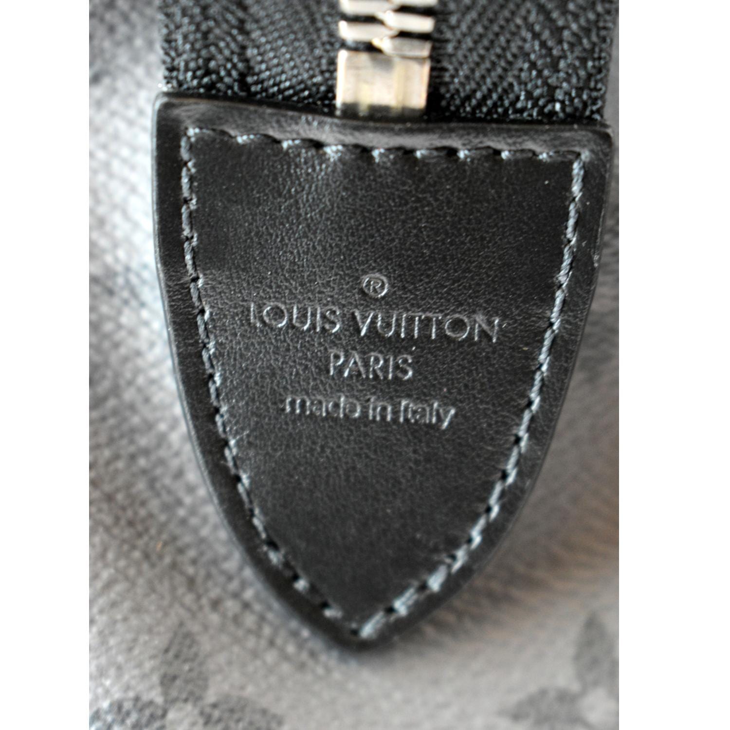 LOUIS VUITTON Cabas Zippe GM Monogram Eclipse Tote Bag Black