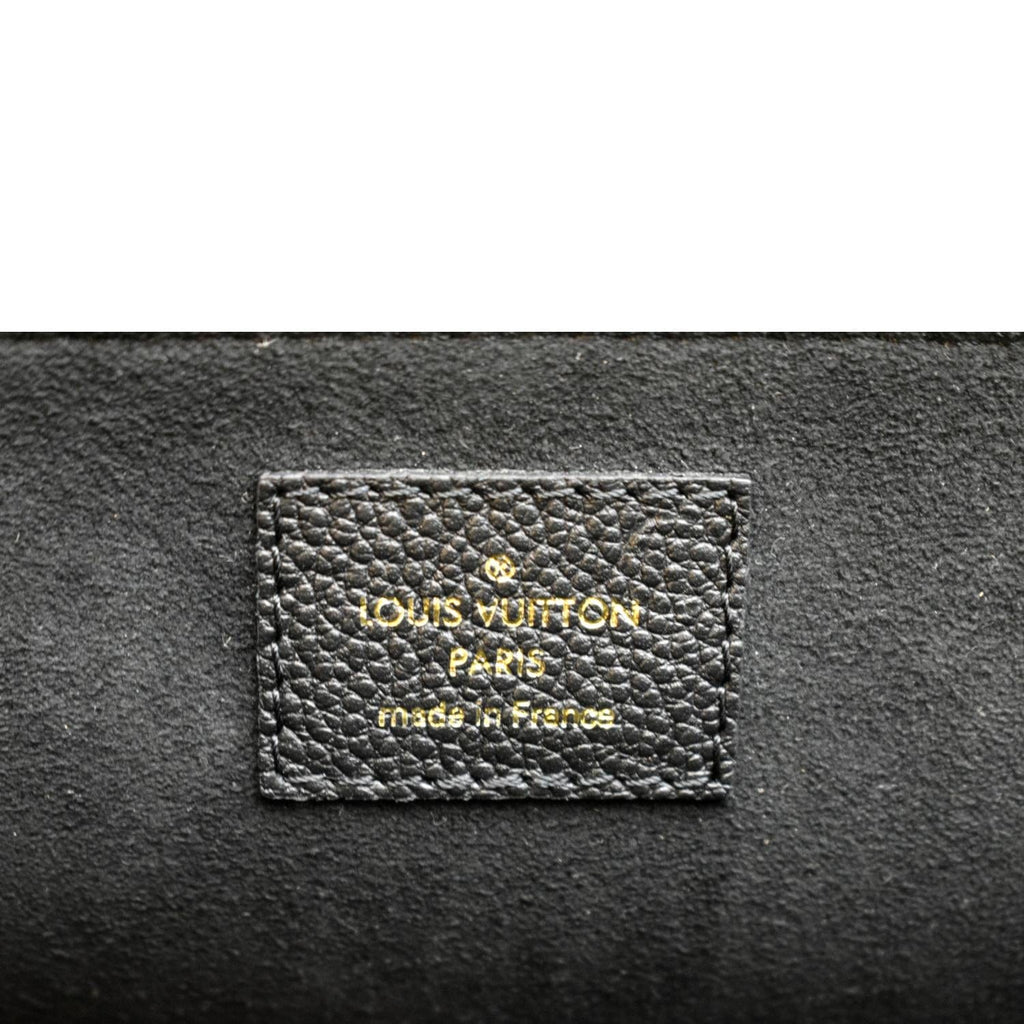 LOUIS VUITTON Vavin PM Monogram Empreinte Leather Shoulder Bag Black