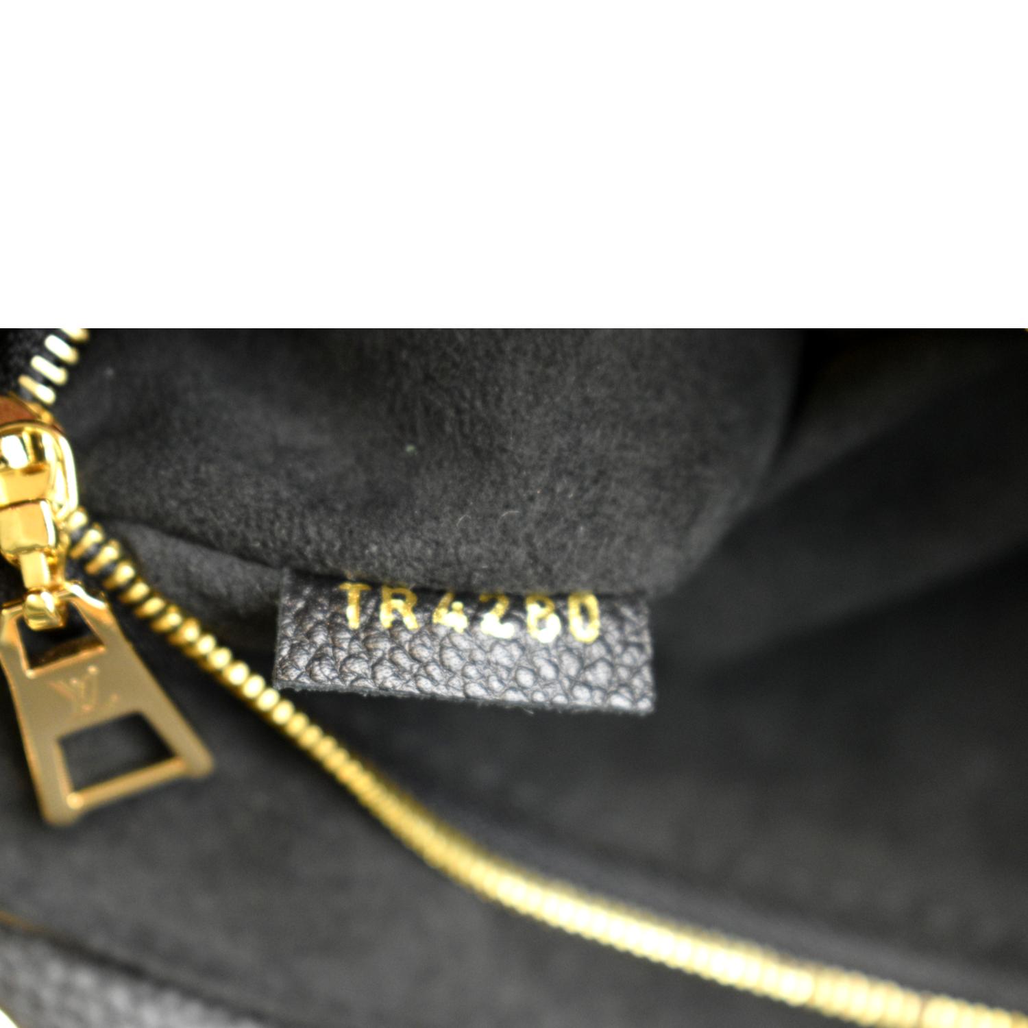 LOUIS VUITTON Vavin PM Monogram Empreinte Leather Shoulder Bag Black