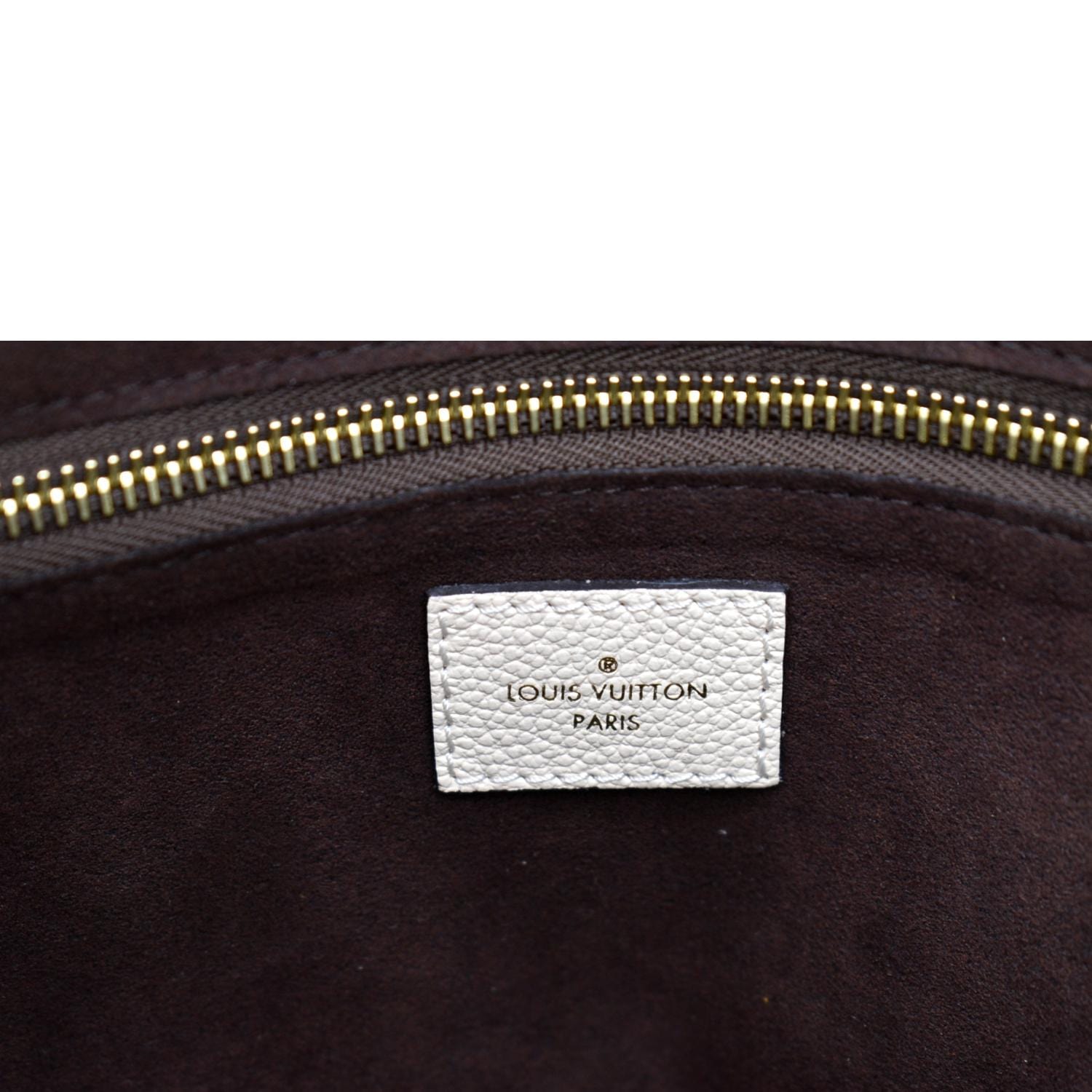LOUIS VUITTON  Neverfull MM Monogram Empreinte Tote Bag Tourterelle