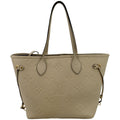 LOUIS VUITTON  Neverfull MM Monogram Empreinte Tote Bag Tourterelle