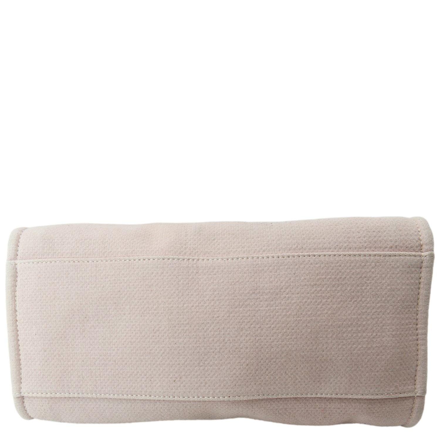 CHANEL Deauville Large Canvas Tote Bag Light Pink