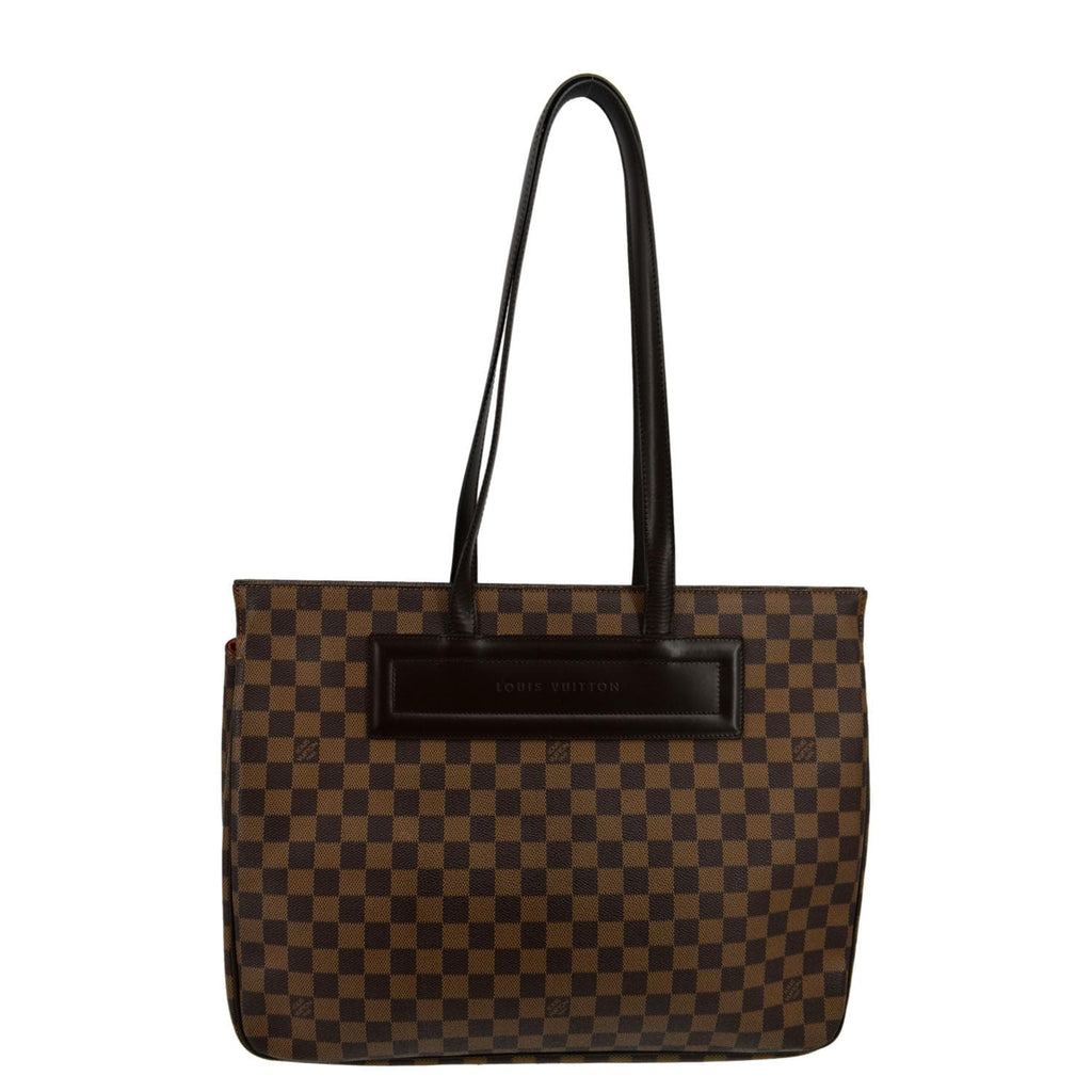 LOUIS VUITTON Parioli GM Damier Ebene Tote Shoulder Bag Brown