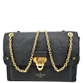 LOUIS VUITTON Vavin MM Monogram Empreinte Leather Shoulder Bag Black
