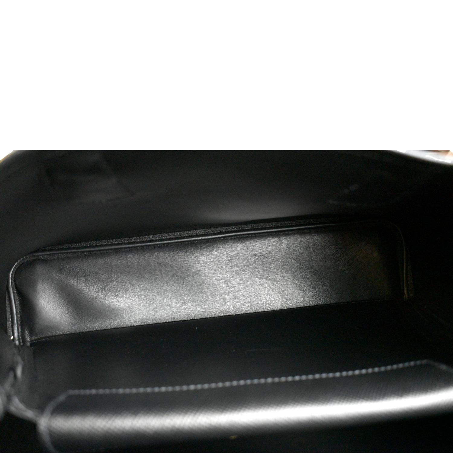 PRADA Double Handle Saffiano Leather Tote Bag Black