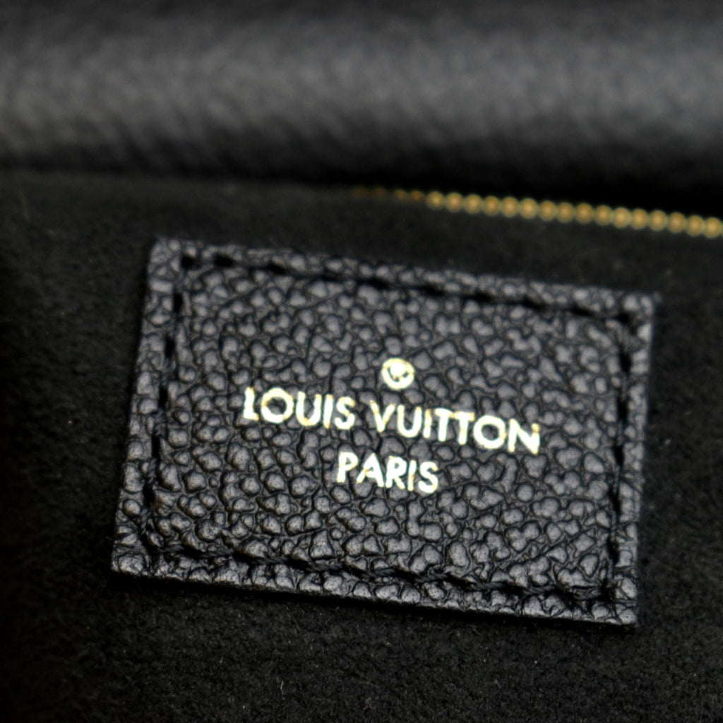 LOUIS VUITTON Vavin MM Monogram Empreinte Leather Shoulder Bag Black