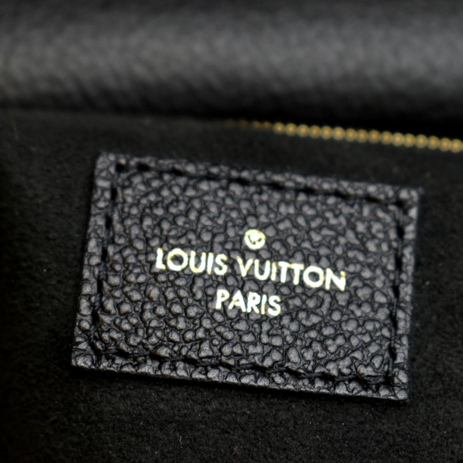 LOUIS VUITTON Vavin MM Monogram Empreinte Leather Shoulder Bag Black