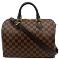 LOUIS VUITTON Speedy 30 Bandouliere Damier Ebene Shoulder Bag Brown
