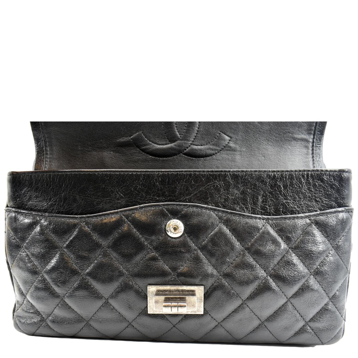 CHANEL Reissue Flap Leather Shoulder Bag Black
