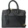 LOUIS VUITTON Pont Neuf MM Monogram Empreinte Leather Shoulder Bag Black