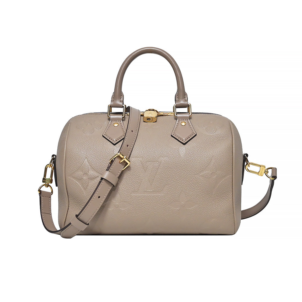 Tourterelle Monogram Empreinte Leather Speedy Bandouliere 25 - 4 (Rented Out)