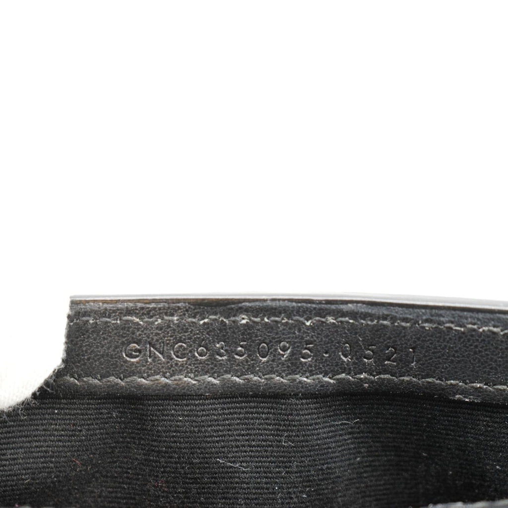 YVES SAINT LAURENT Kate Crocodile Leather Shoulder Bag Black