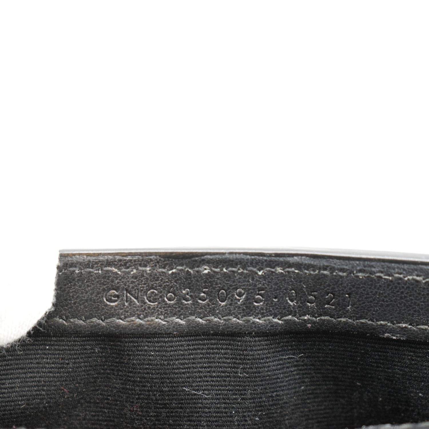 YVES SAINT LAURENT Kate Crocodile Leather Shoulder Bag Black