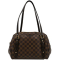 LOUIS VUITTON Rivington GM Damier Ebene Shoulder Bag Brown