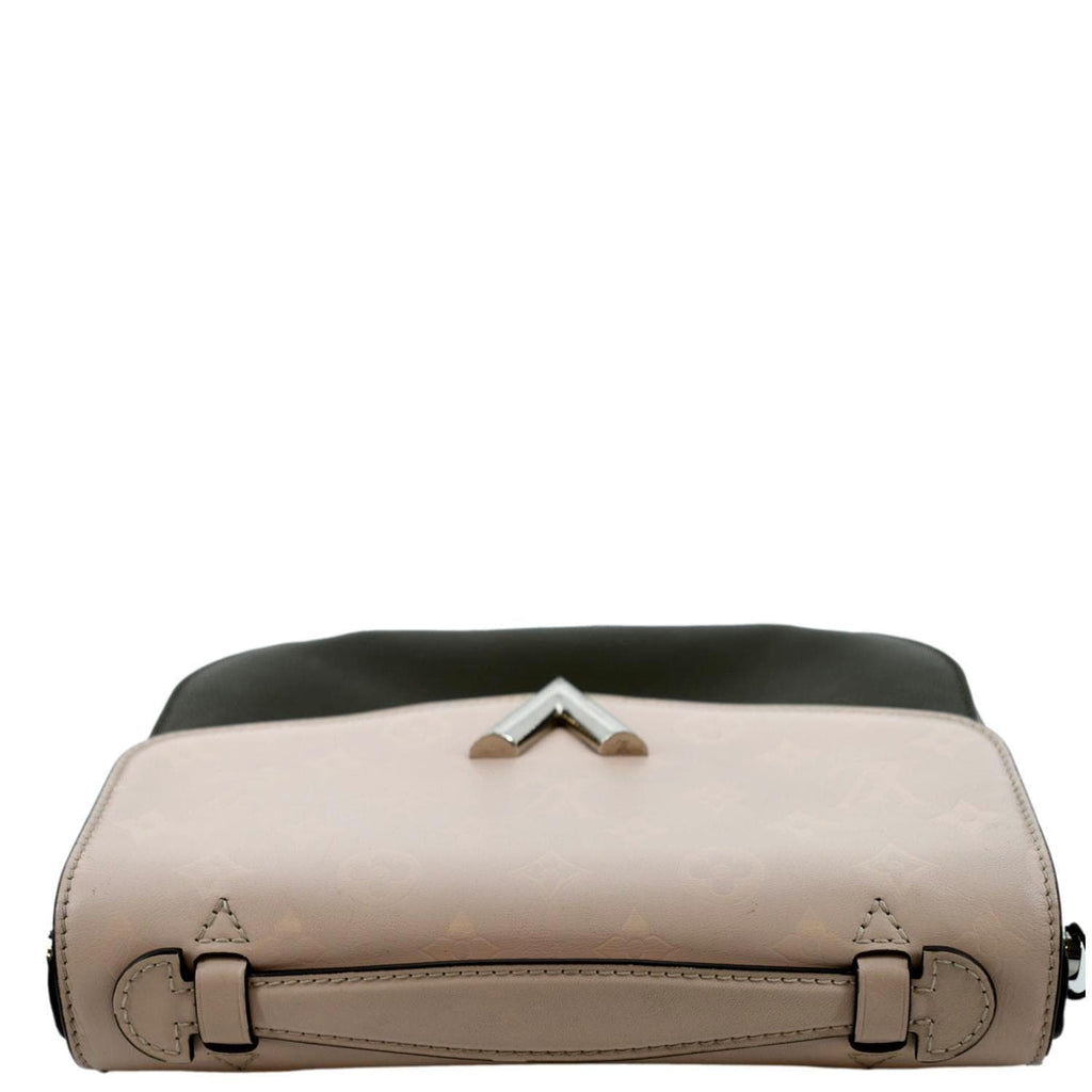 LOUIS VUITTON Very Calfskin Leather Saddle Shoulder Bag Khaki Green