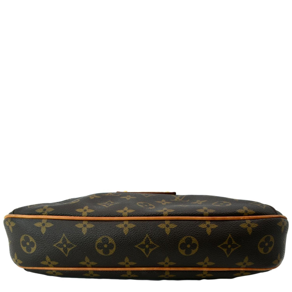 LOUIS VUITTON Thames PM Monogram Canvas Shoulder Bag Brown
