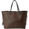 LOUIS VUITTON Neverfull GM Damier Ebene Tote Shoulder Bag Brown