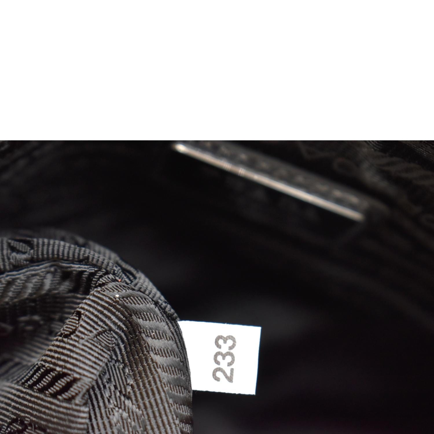PRADA Saffiano Leather Shoulder Bag Black 2VH113
