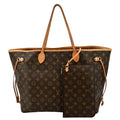 LOUIS VUITTON Neverfull GM Monogram Canvas Tote Bag Brown
