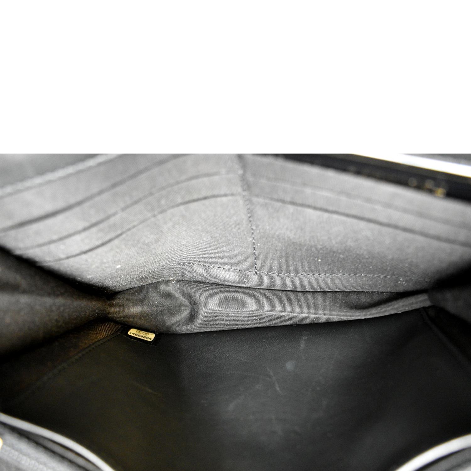 CHANEL Timeless WOC Patent Leather Wallet on Chain Shoulder Bag Black