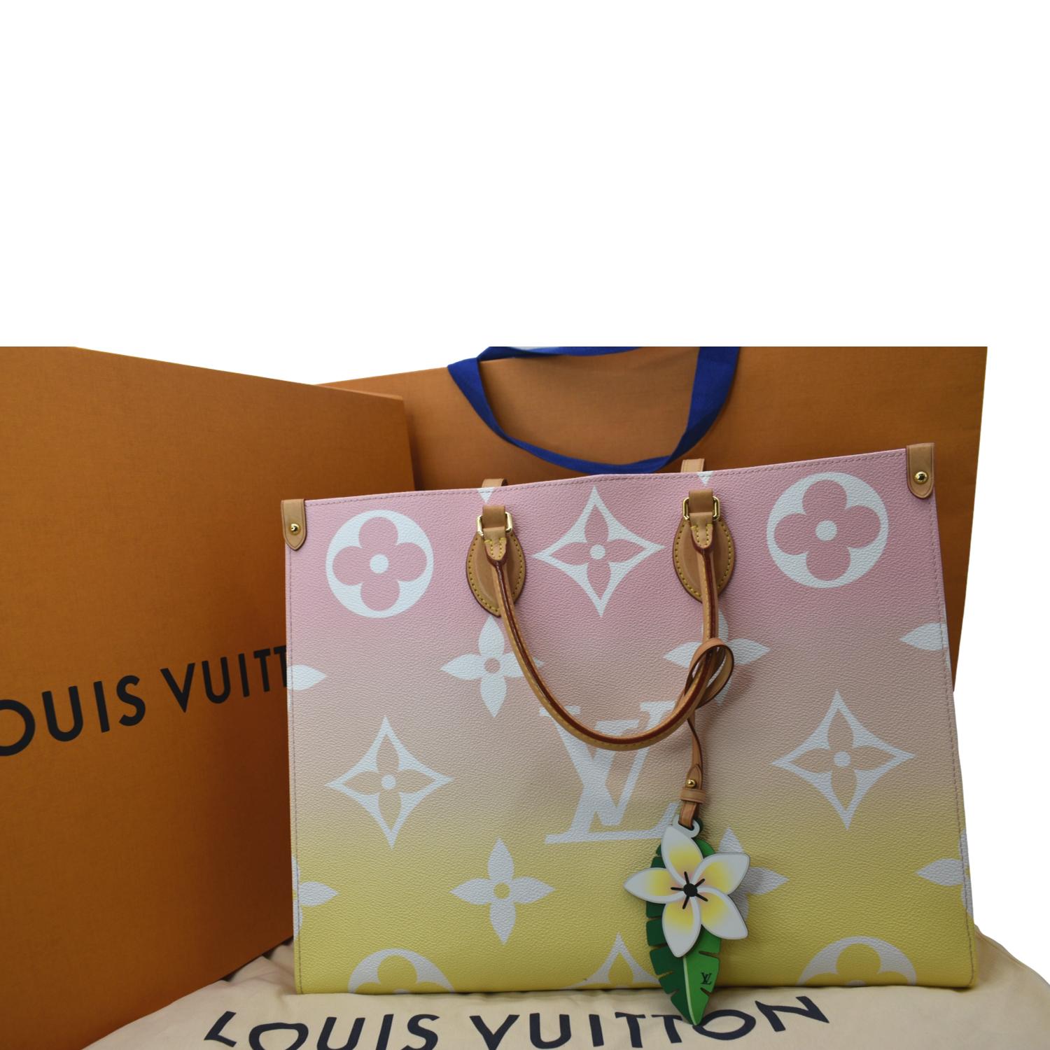 LOUIS VUITTON Pool Onthego GM Monogram Shoulder Bag Pink