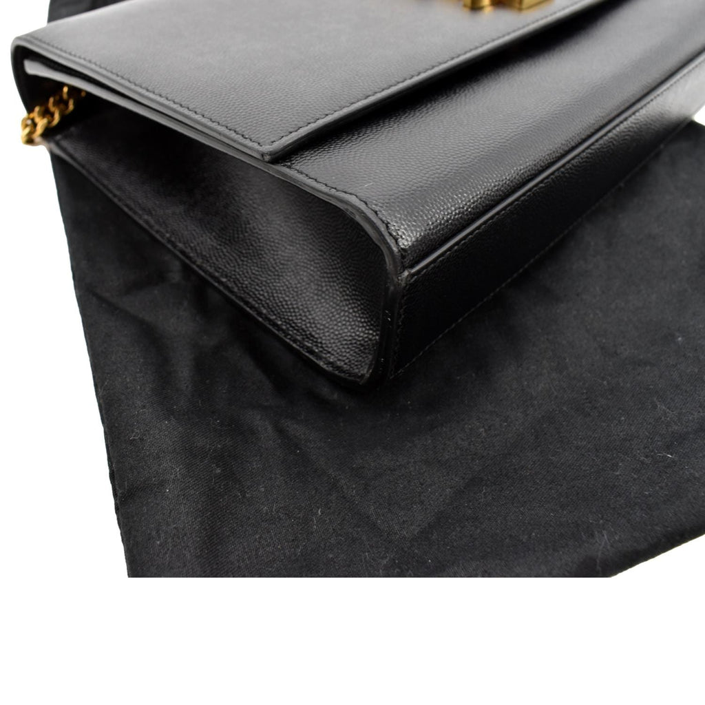 YVES SAINT LAURENT Kate Leather Shoulder Bag Black
