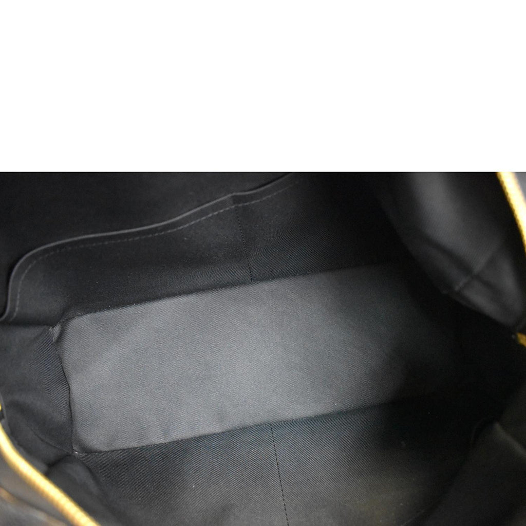LOUIS VUITTON Ponthieu PM Empreinte Leather Shoulder Bag Black