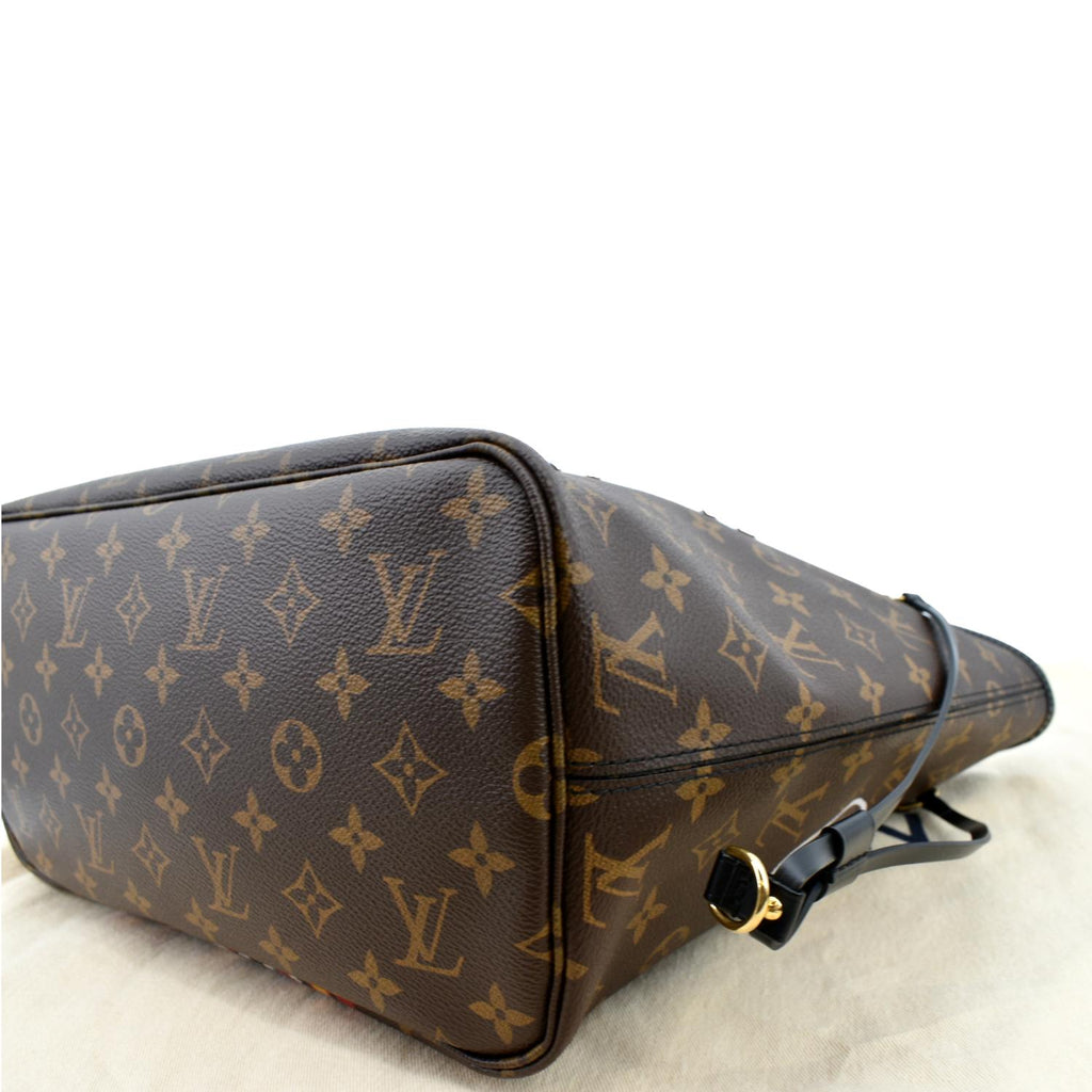 LOUIS VUITTON Neverfull Kabuki MM Monogram Canvas Tote Bag Brown