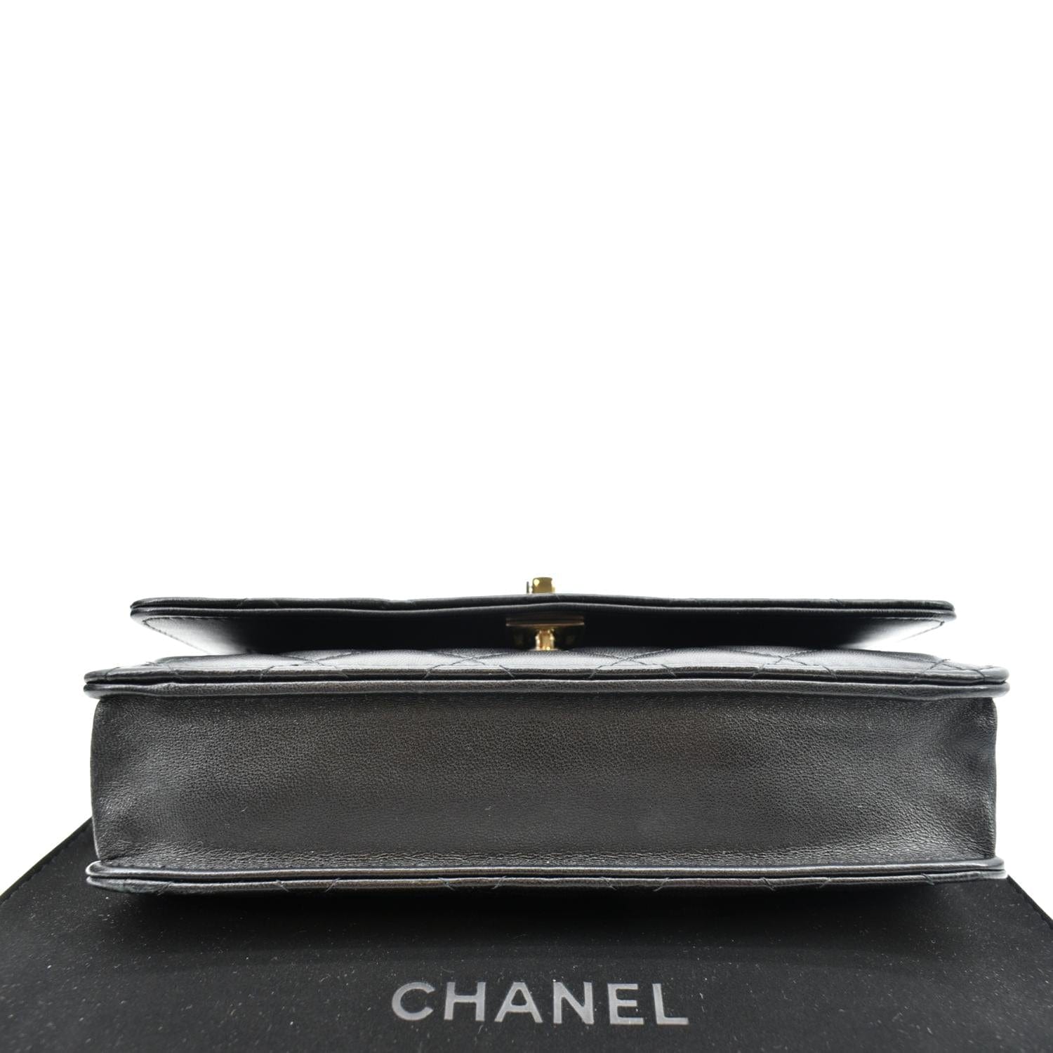 CHANEL Trendy CC Woc Lambskin Leather Crossbody Bag Black