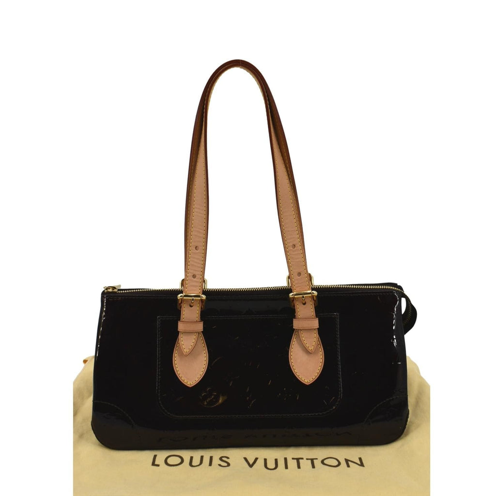 LOUIS VUITTON Rosewood Monogram Vernis Shoulder Bag Amarante