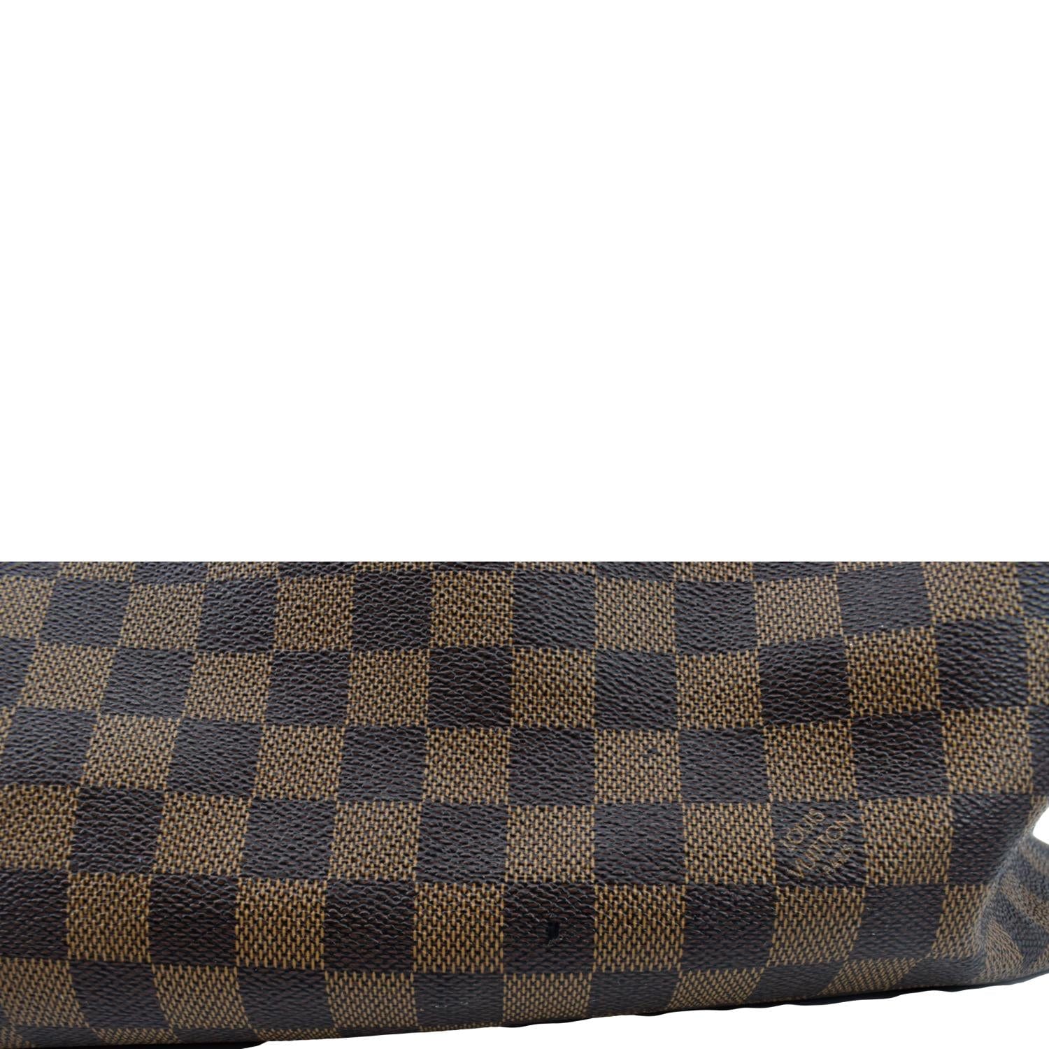 LOUIS VUITTON Neverfull GM Damier Ebene Tote Shoulder Bag Brown