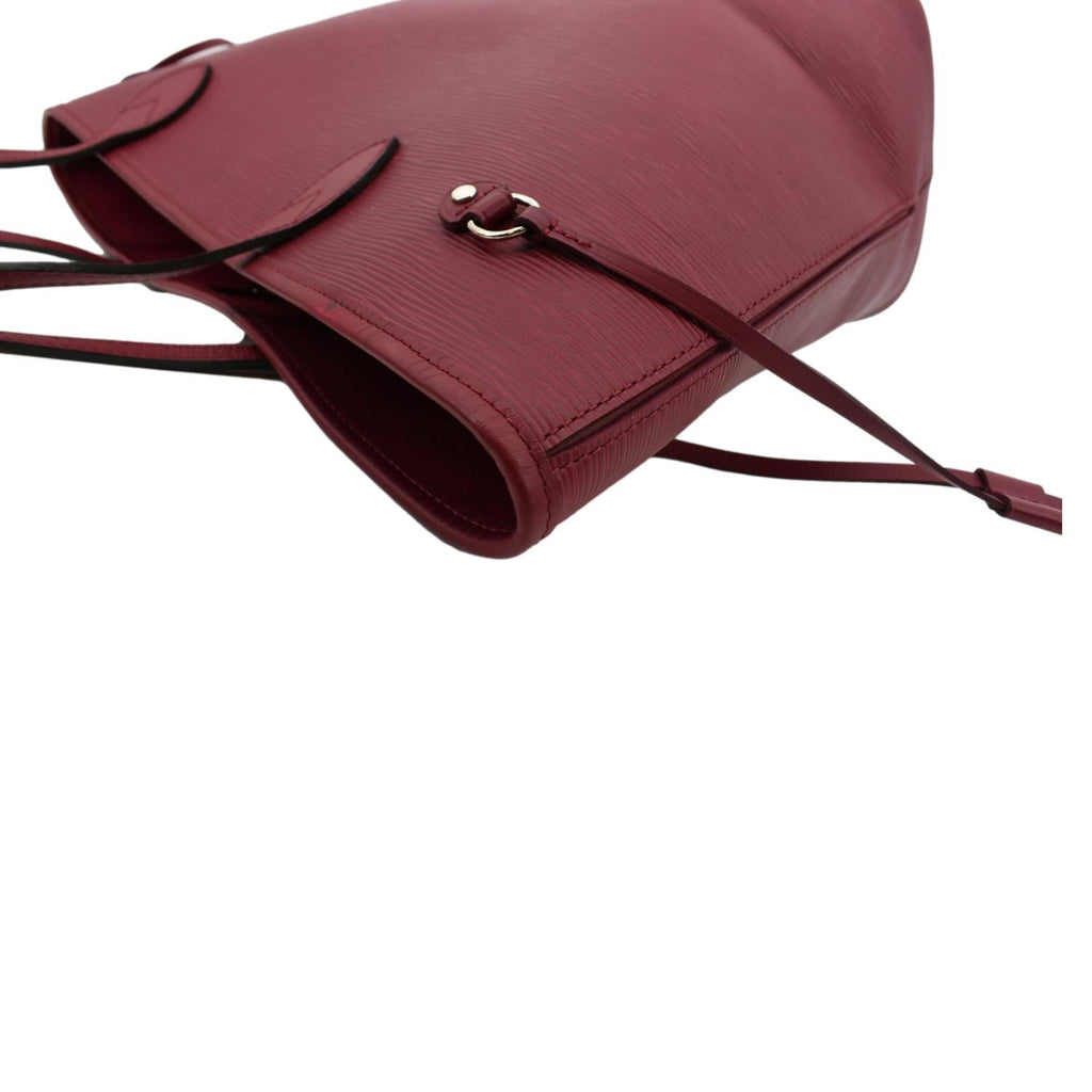 LOUIS VUITTON Neverfull MM Epi Leather Tote Shoulder Bag Maroon