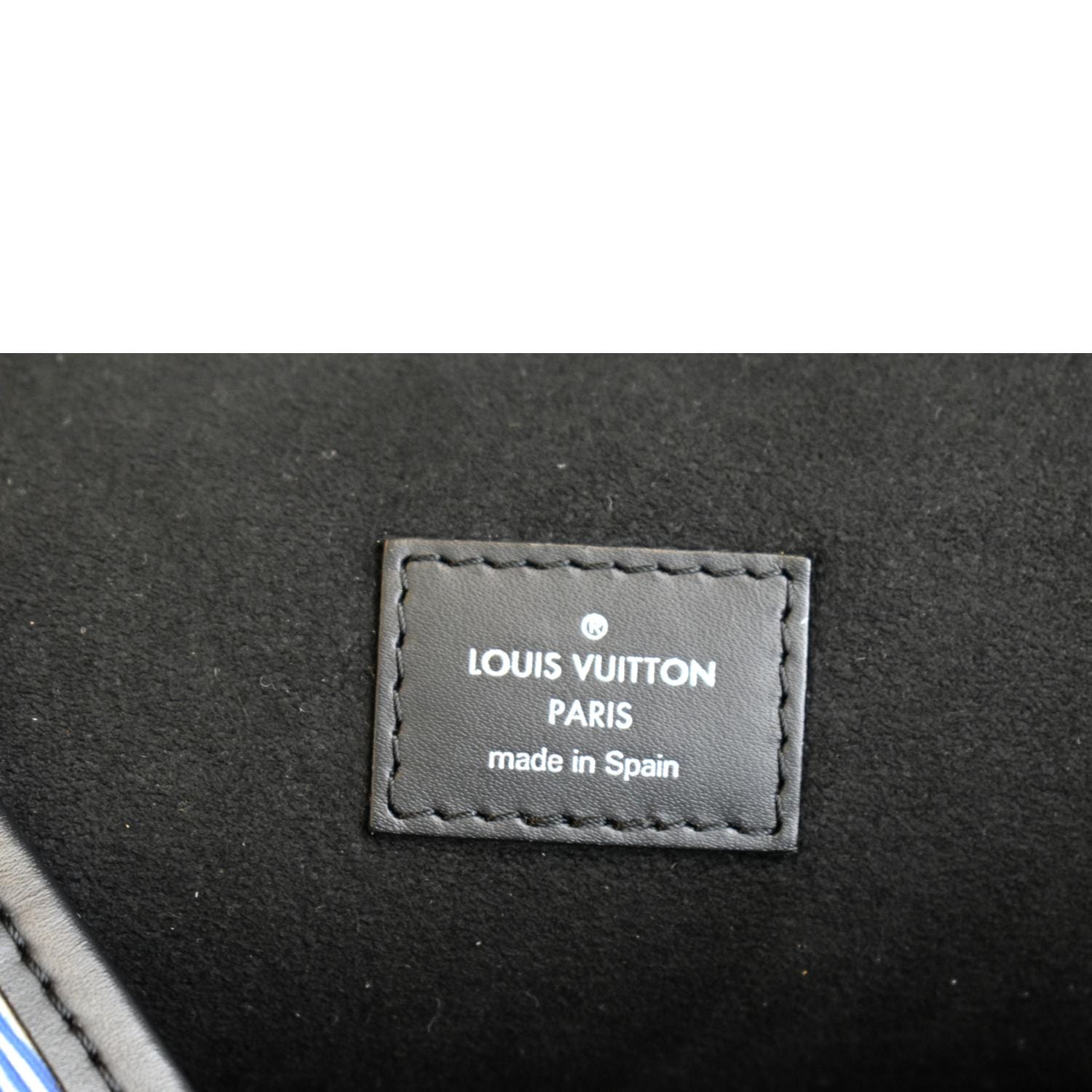 LOUIS VUITTON Neverfull MM Epi Leather Tote Shoulder Bag Blue