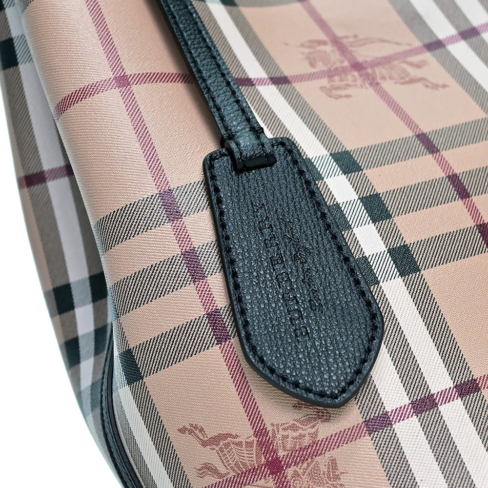 Burberry Black Vintage Check Small Lorne Bucket Bag [Clearance Sale]