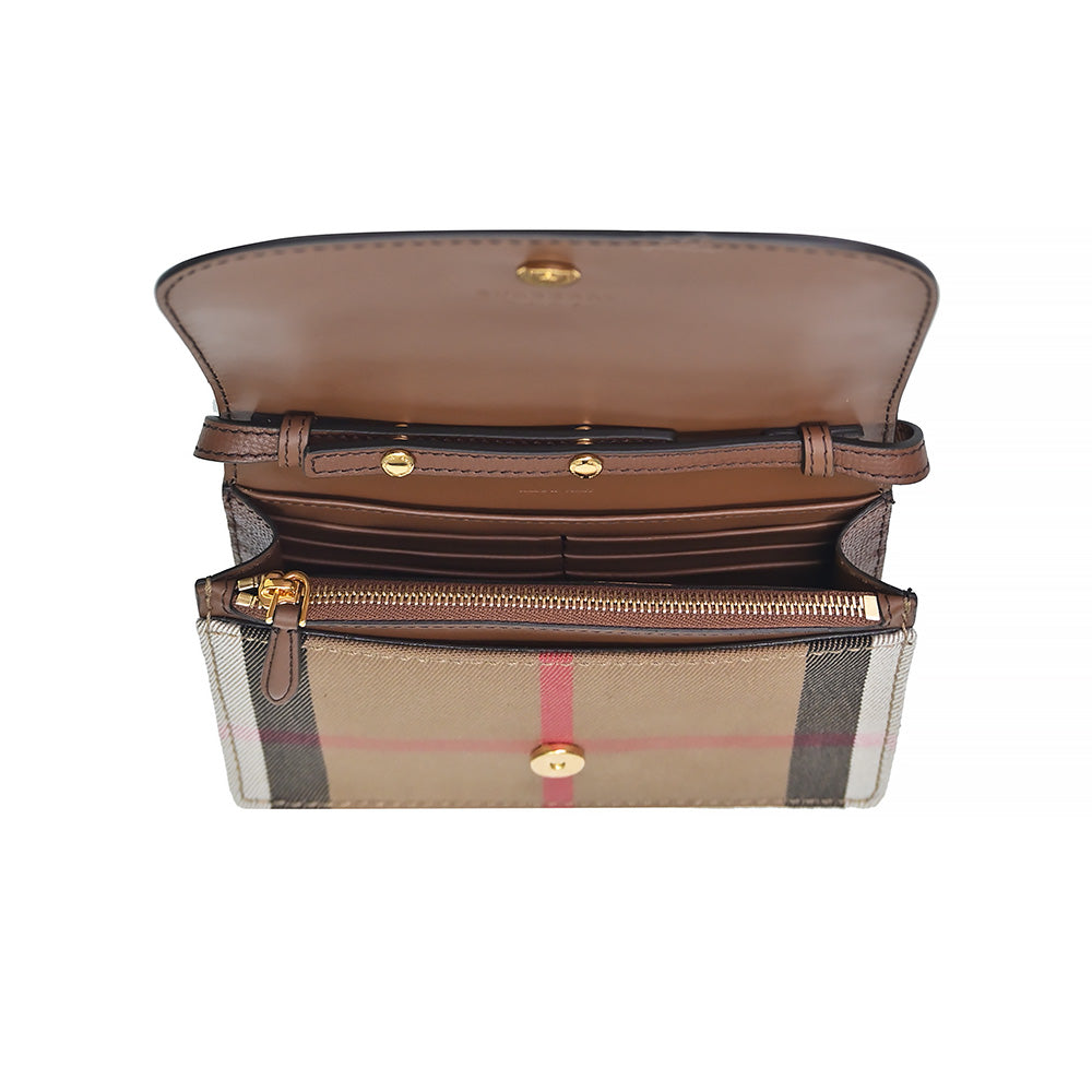 Tan House Check Hampshire Crossbody Bag [Clearance Sale]