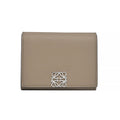 Sand Grained Calfskin Anagram Trifold Wallet (Rented Out)