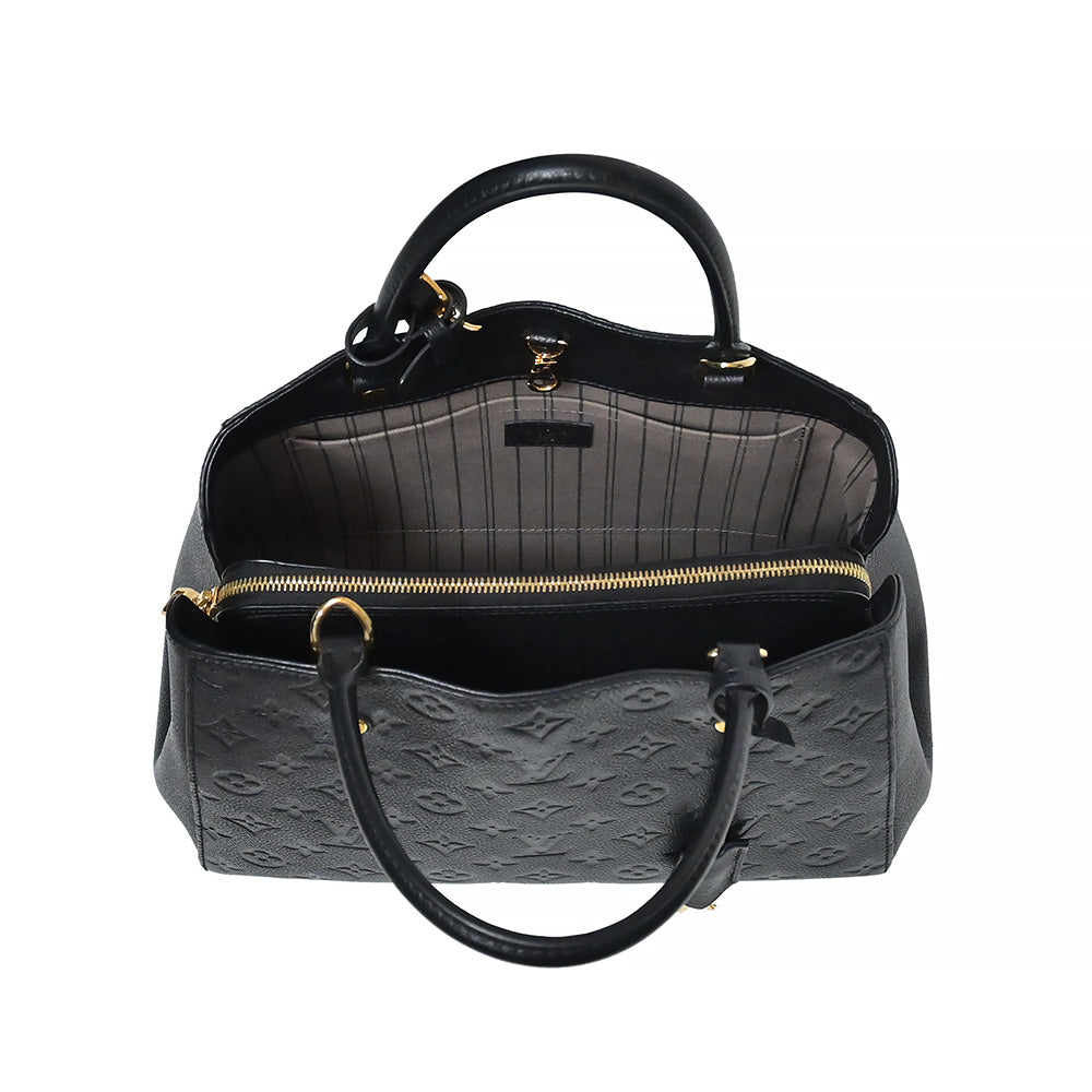 Black Monogram Empreinte Leather Montaigne MM (Rented Out)