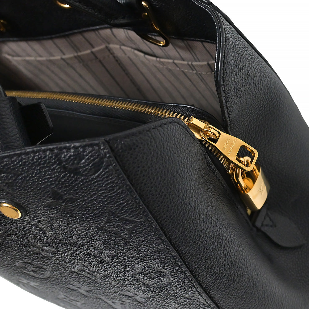 Black Monogram Empreinte Leather Montaigne MM (Rented Out)