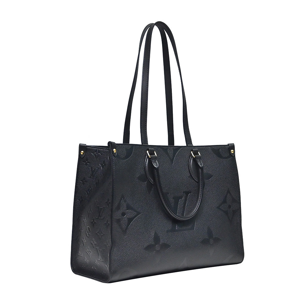 Black Monogram Empreinte Leather OnTheGo MM - 5