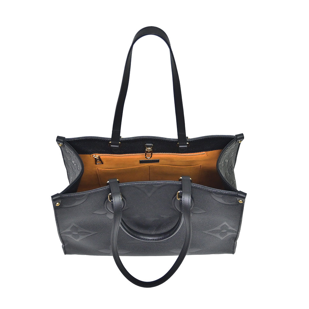 Black Monogram Empreinte Leather OnTheGo MM - 5