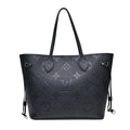 Noir Monogram Empreinte Leather Neverfull MM - 4