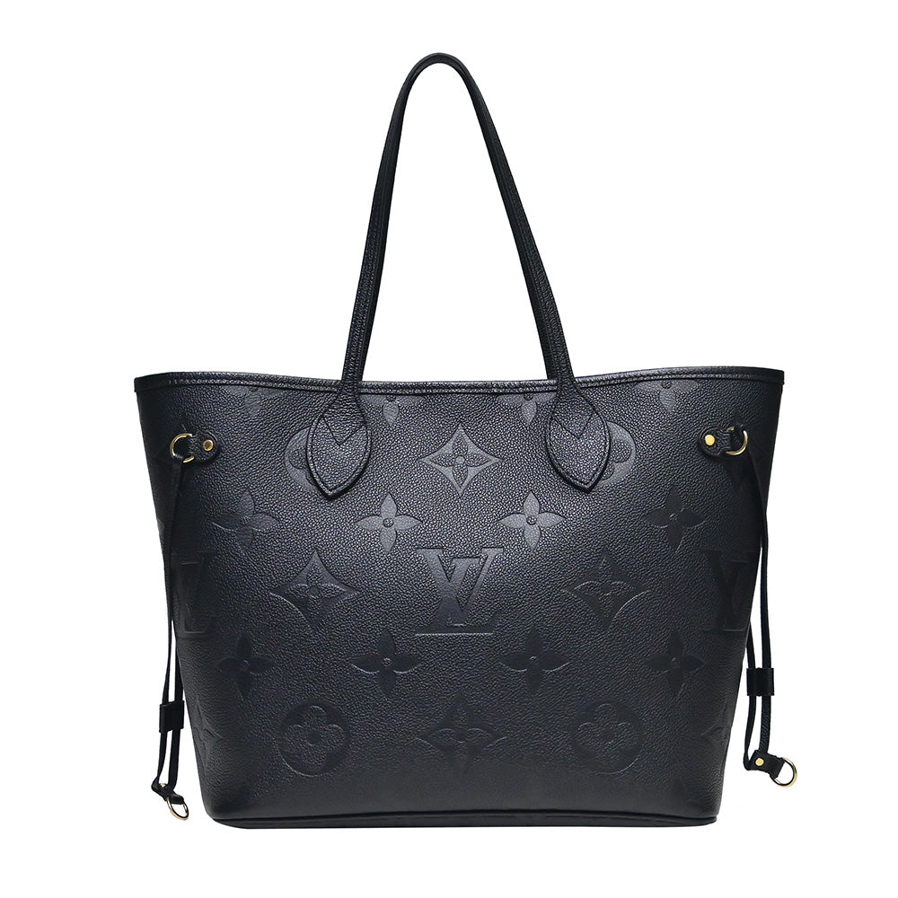 Noir Monogram Empreinte Leather Neverfull MM - 5