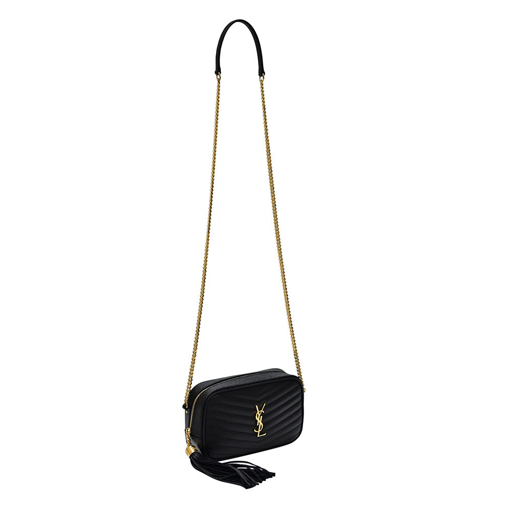 Black Calfskin Quilted Leather Lou Camera Bag - 2 (Rented Out)