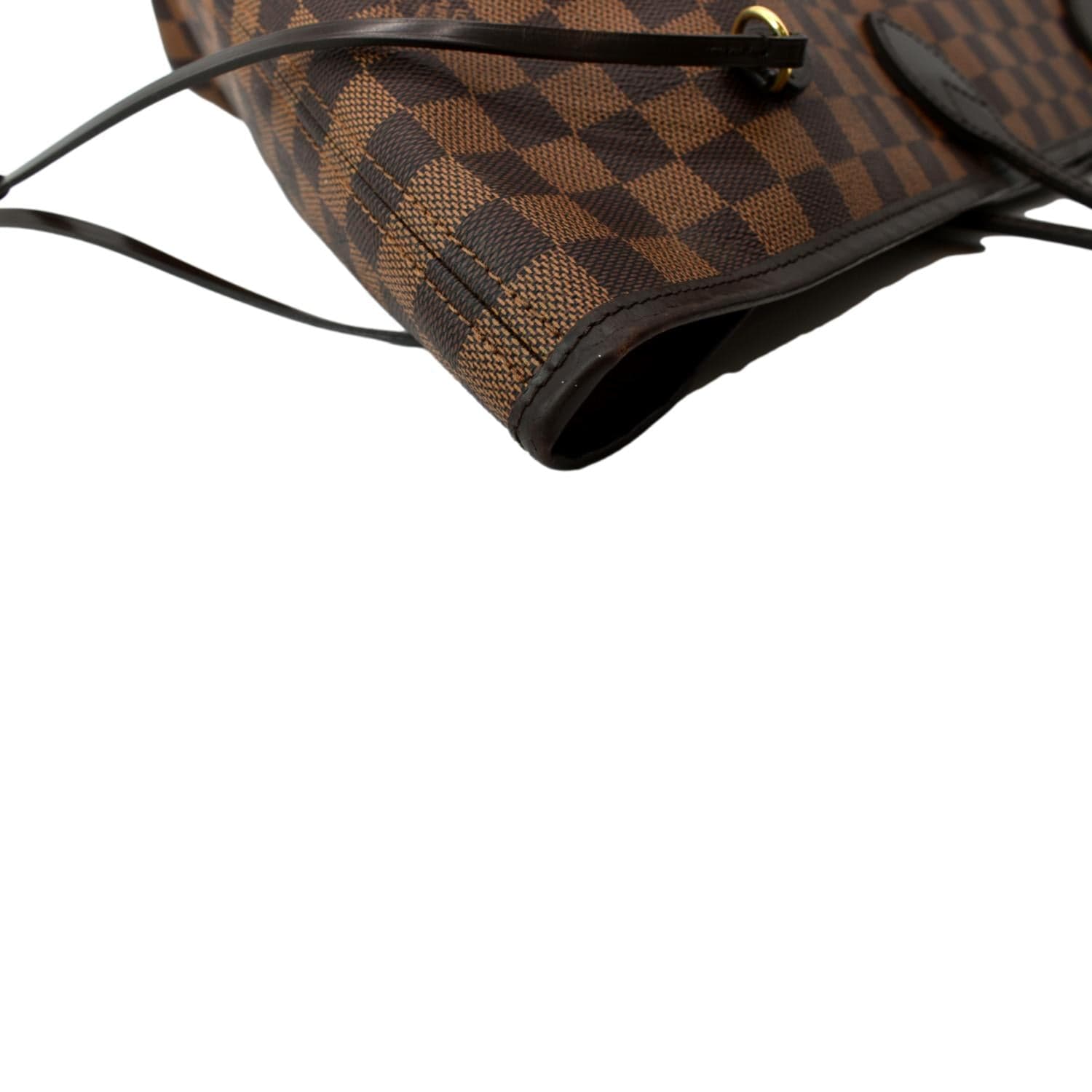 LOUIS VUITTON Neverfull GM Damier Ebene Tote Shoulder Bag Brown