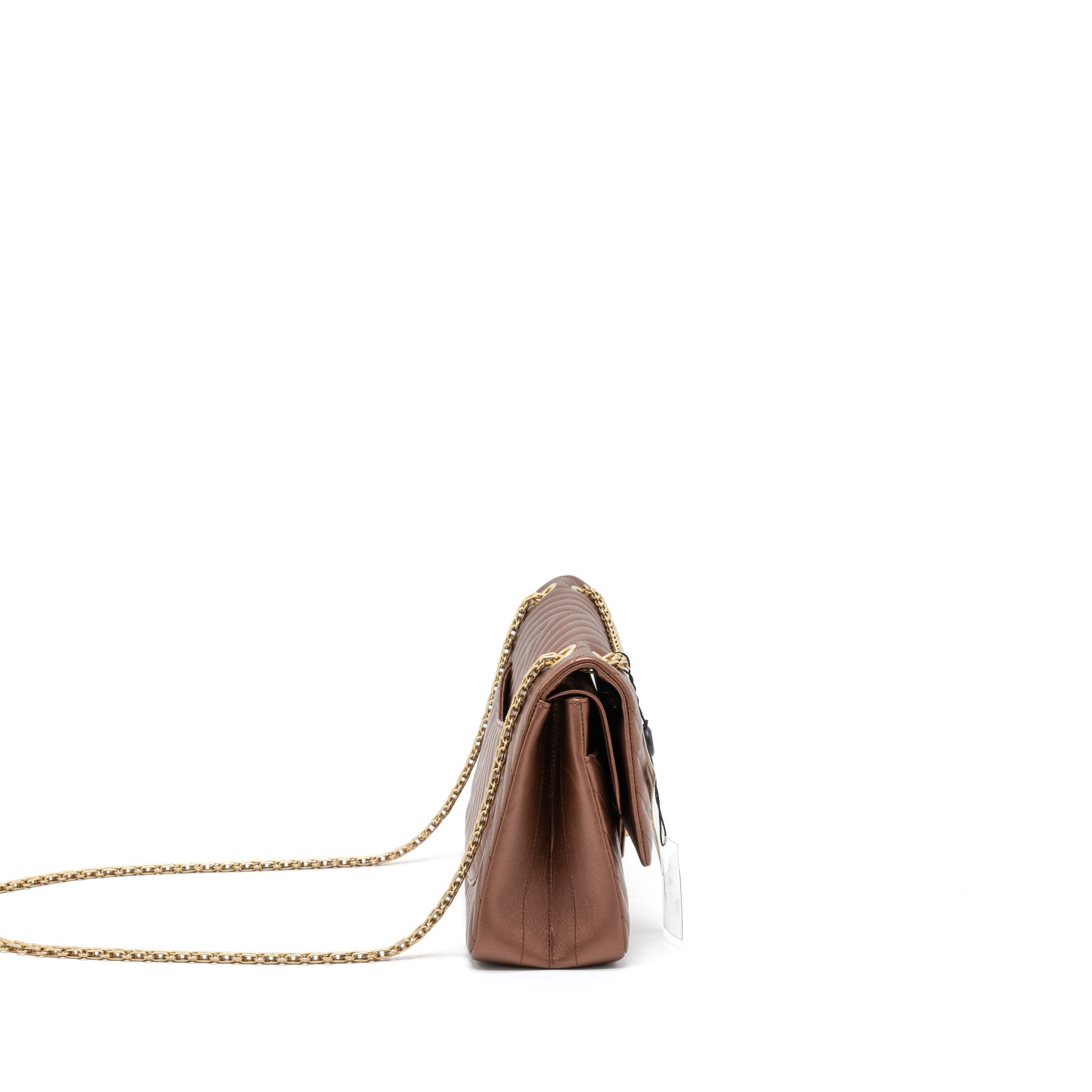 Chanel 2.55 226 Reissue Flap Bag Chevron Aged Calfskin Bronze Brushed