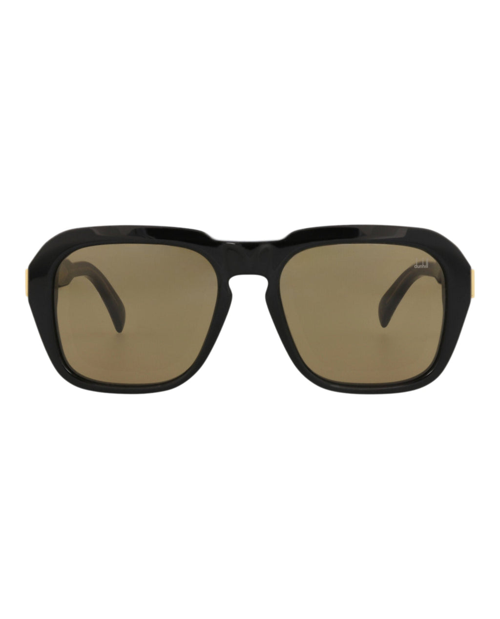 Dunhill Unisex Square/Rectangle Black Black Brown Fashion Designer Eyewear