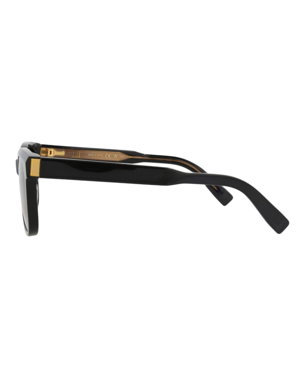 Dunhill Unisex Square/Rectangle Black Black Brown Fashion Designer Eyewear