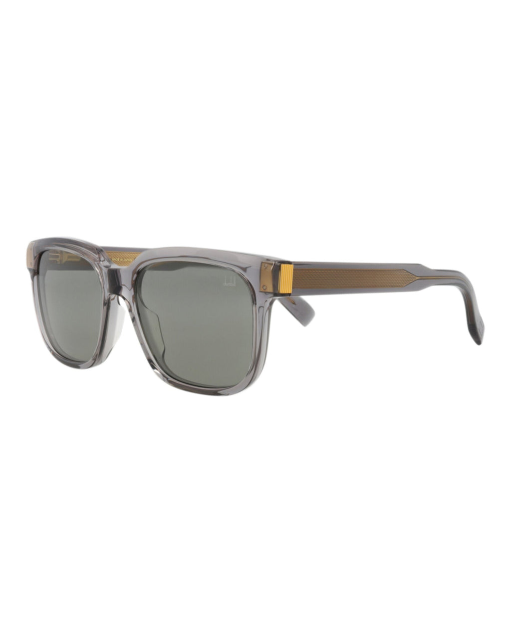 Dunhill Unisex Square/Rectangle Grey Grey Grey Fashion Designer Eyewear