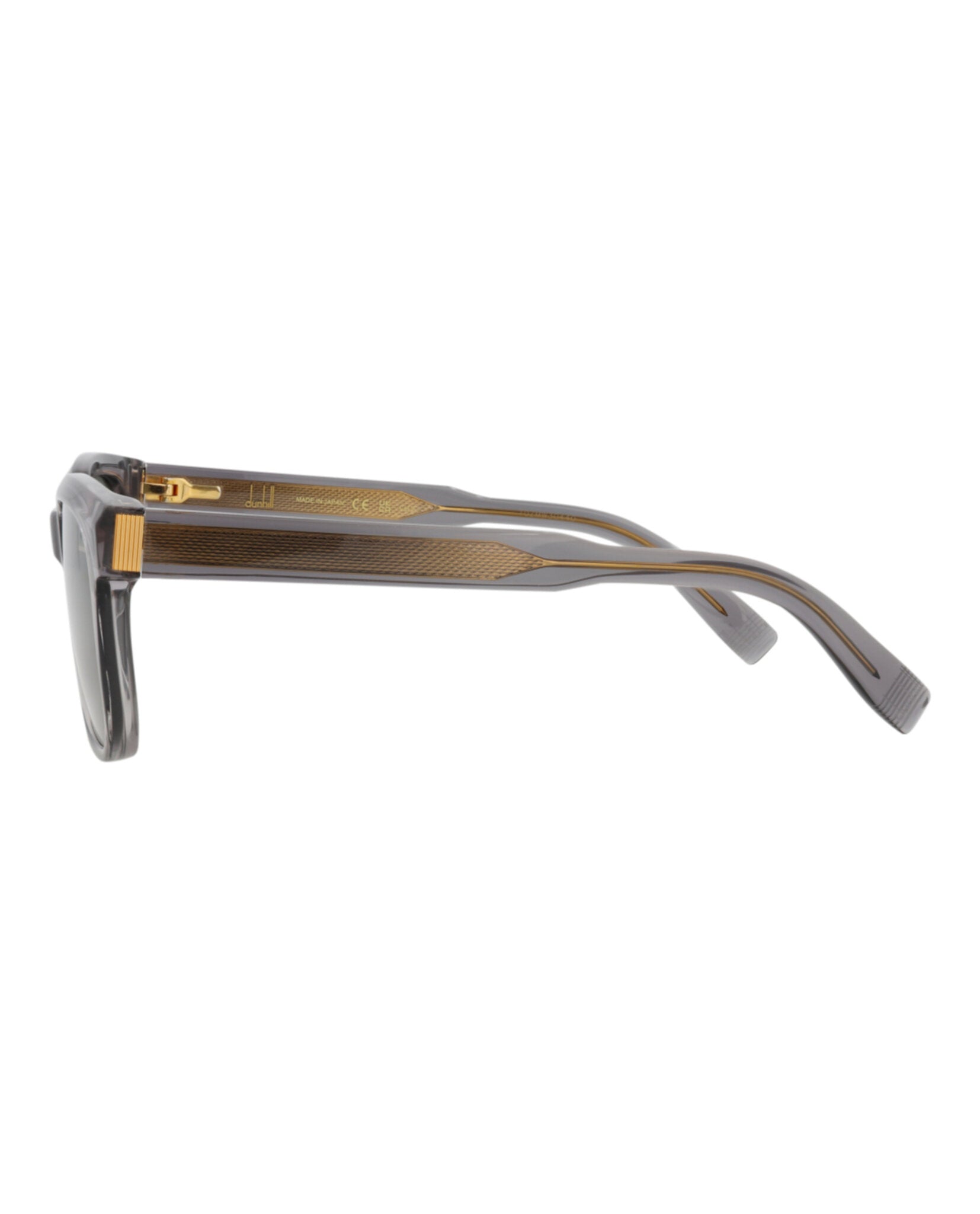 Dunhill Unisex Square/Rectangle Grey Grey Grey Fashion Designer Eyewear
