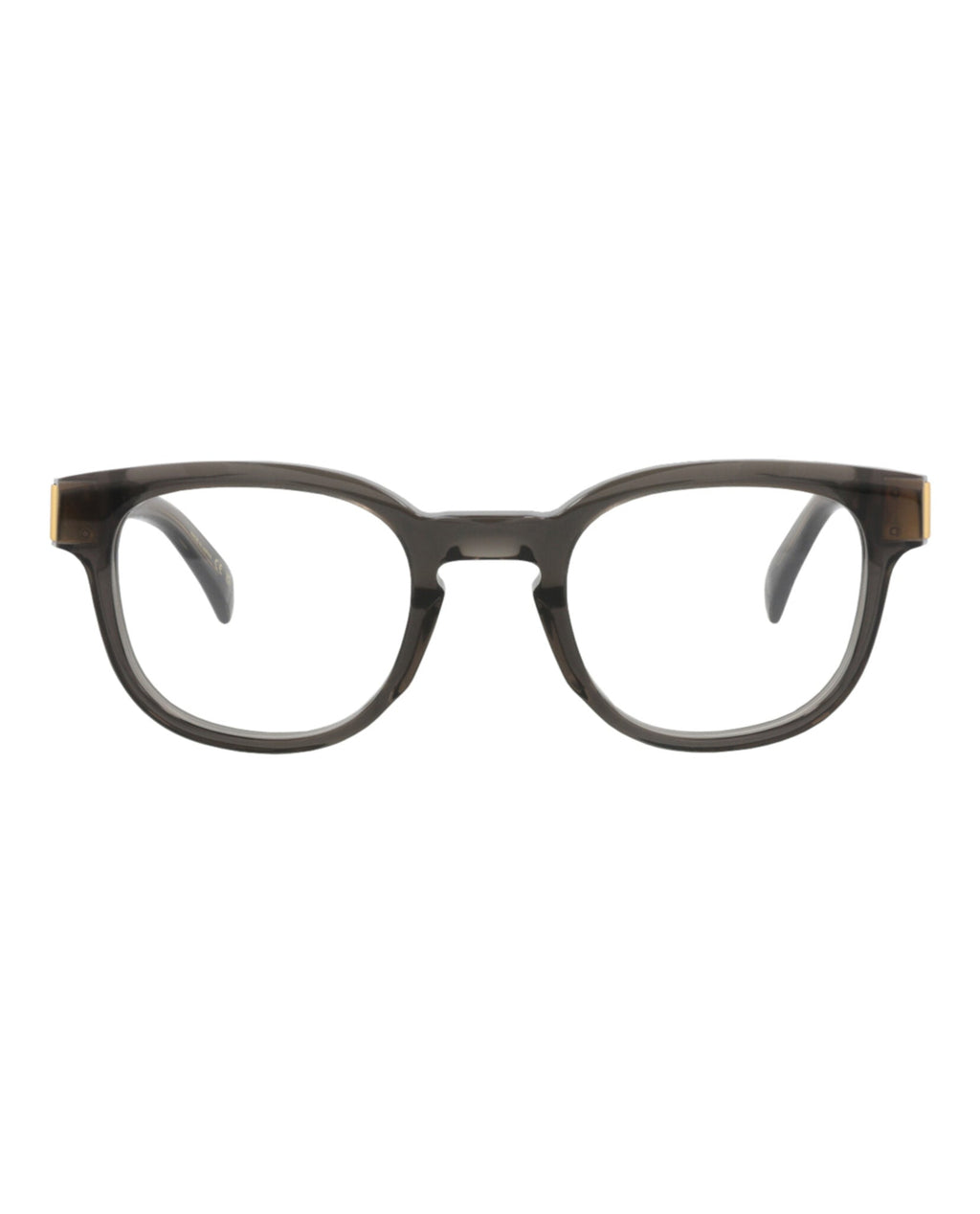 Dunhill Mens Round/Oval Grey Grey Transparent Fashion Designer Eyewear